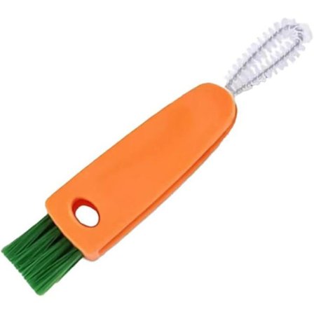 3-i-1 børste til flaskehætter, præcis rengøring, multifunktionel, til kop låg, mini, holdbar