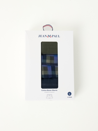 MATCH - Esme 3 pk boxer - Jean Paul - Str. L - Herre - Pysjamas & Undertøy - Grønn - 95% bomull, 5% elastan