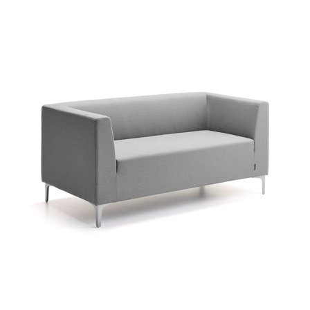 2-seater sofa CASUAL, fabric CURA, grey