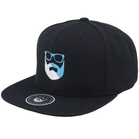 Bearded Man - Svart snapback Keps - Beardheart Black Snapback @ Hatstore