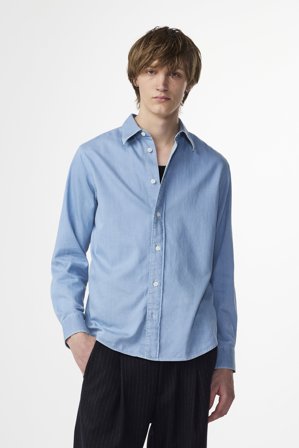 NN.07 Colby 5765 Shirt Male Blue Organic Cotton