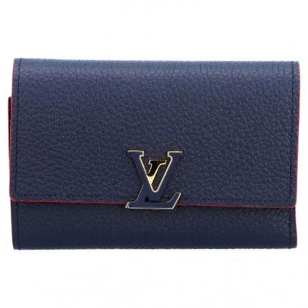 Louis Vuitton Vintage, Pre-owned Leather wallets Blauw, Dames, Maat:ONE Size