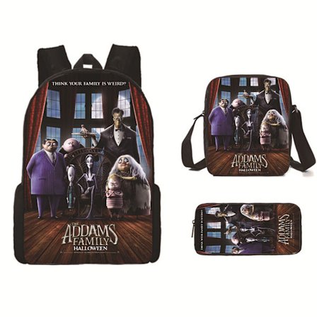 Wednesday Adams 3-osainen reppu, olkalaukku ja penaali - 3