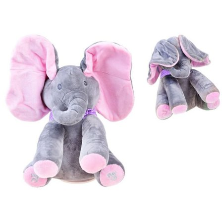 Syngende elefant, pink