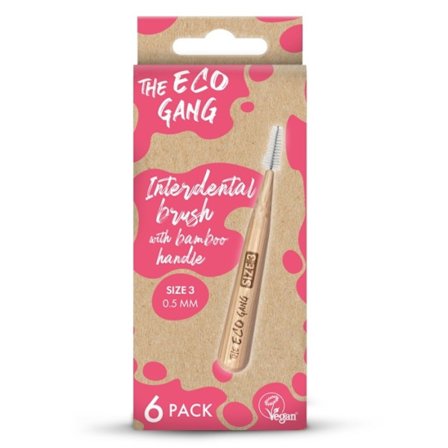 The Eco Gang Mellanrumsborste i bambu, 3 - 0,5mm 7350125970478