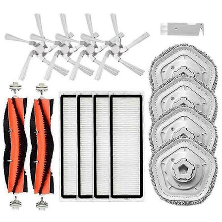 Tilbehør til För Bot W10 W10Pro støvsuger, hovedsidebørste, HEPA-filter, moppeklud, reservedele bs