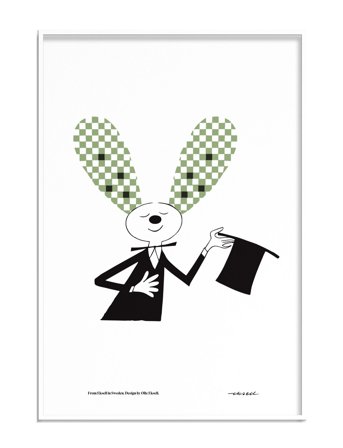 Olle Eksell Rabbit - Multi/patterned - 50X70CM