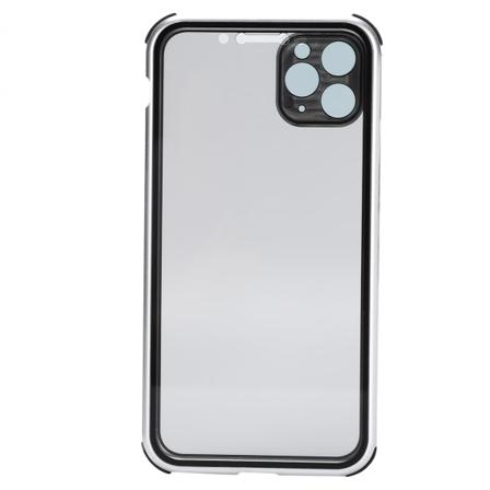 AntiPeep Magnetisk Adsorpsjon Telefondeksel Dobbeltsidig Glassdeksel for iPhone 11 Pro Max