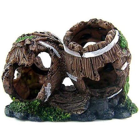 Akvariumfiskar Gömställe Fat Grott Tank Landskap Ornament