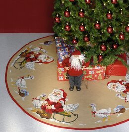 Stickpackung Tannenbaumdecke Die Gänse des Weihnachtsmanns