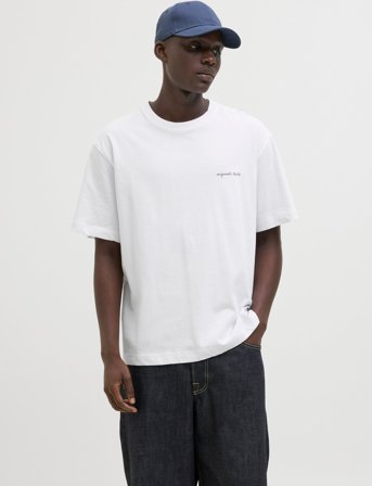 Jack & Jones Jormarrakesh Back Tee Ss Crew Neck - White - S