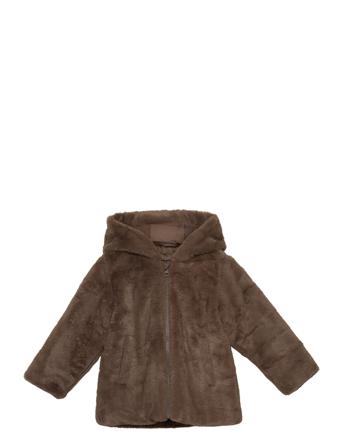 Nmfmarry Faux Fur Jacket Pb Brown Name It