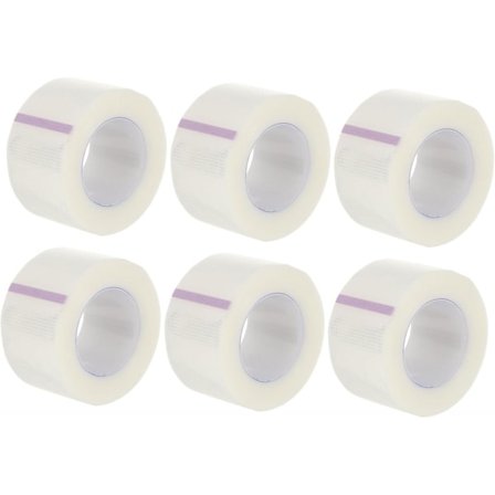 6 rullar medicinsk tejp, tejp för känslig hud, transparent tejp, mikroporös tejp