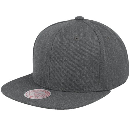 Mitchell & Ness - Grey snapback Czapka Z Daszkiem - Blank Charcoal Melange Snapback @ Hatstore