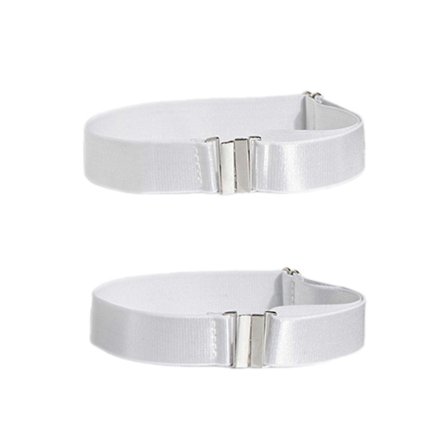 Justerbar elastisk strømpebånd med metallspenne for støvelsokker Lange strømper Sklisikkert lårhøyt strømpebånd for kvinner farge