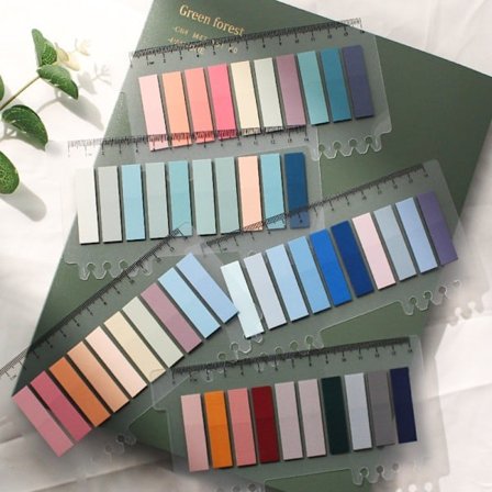 1000 st självhäftande indexflikar för annotering av böcker, skrivbara sidflikar