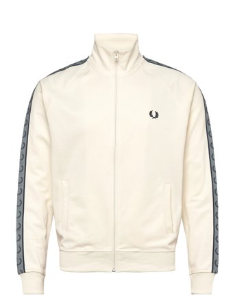Fred Perry Contrast Tape Track Jkt - Cream - XL