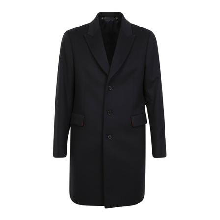 PS By Paul Smith, Single-Breasted Coats Czarny, Mężczyzna, Rozmiar: XL