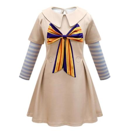5-9 år Barn Flickor M3gan Robot Doll Falsk Tvådelad Kostymklänning Cosplay Festklänning Presenter 5-6 Years