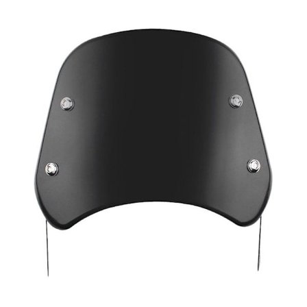 Motorsykkel Forlykt Vindskjerm Vindavviser Vindrute Universal Med Monteringsbrakett Passer Runde Forlykter Svart