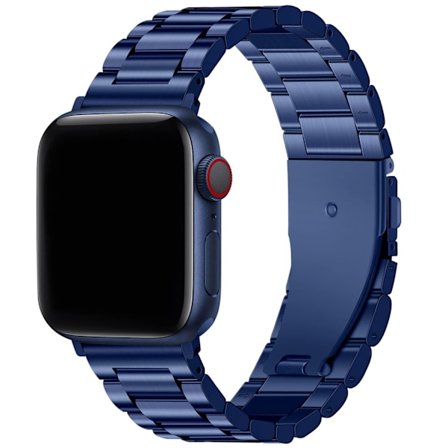 Kompatibel med Apple Watch-armband 42mm/44mm/45mm/49mm, rostfritt