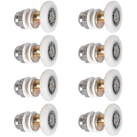 Brusedør - Rullehjul til Brusedør Skydedøre Rullehjul Dør Rulle Hjul Udskiftning 8 stk 23mm