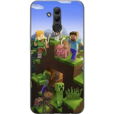 Huawei Mate 20 lite Läpinäkyvä kuori Minecraft