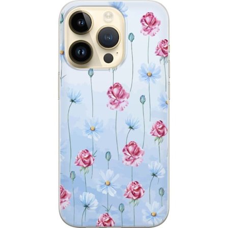 Kompatibelt Mobildeksel til Apple iPhone 15 Pro Petal Reverie Sky Blue