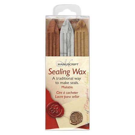 Manuscript Sealing Wax Set of 3 Metallic