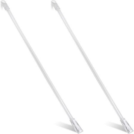 12 tommer persienne stav, vinduespersienne vippestang, lodret stav kontrolhåndtag, klar persienne vippestav udskiftning med krog og greb, persienne