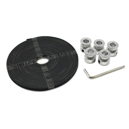 Timing Pulley 5M Tandrem 20 Tænder 8mm Boring Rembredde 6mm Synkroniseringshjul Gear Del til 3D Printer