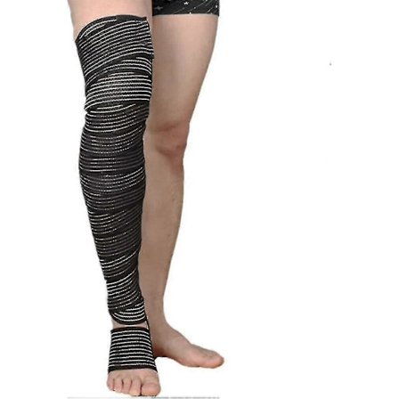 Knæ Lår Læg Skinne Støtte Bøjle Bandage Kompressionsbandage Rem A
