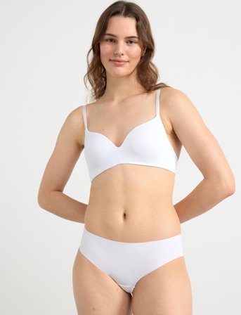 Lindex Flora Spileløs Bh - White - C x 75