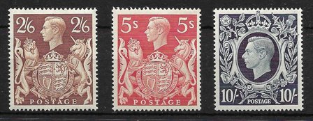 England 1939 - AFA 206 - 208 - Ubrugt