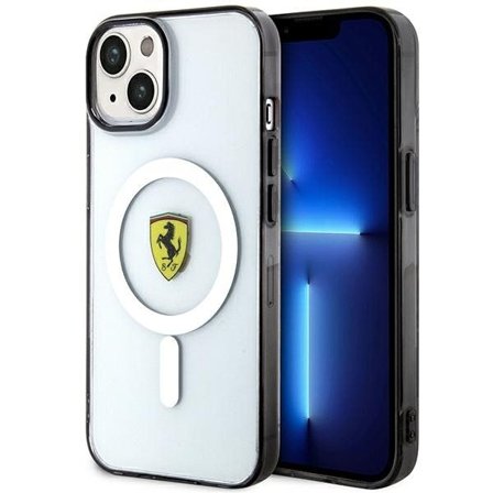 Ferrari FEHMP14MURKT iPhone 14 Plus 6,7" klar/genomskinlig hård väska Outline Magsafe