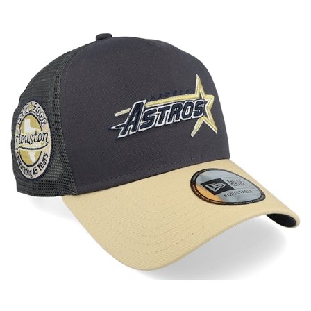 New Era - MLB Grijs trucker Cap - Hatstore Exclusive x Houston Astros MLB Grey/Beige A-Frame Trucker @ Hatstore