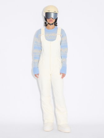 Holzweiler Tryvann Bib Trousers - Ecru - Women's - XS