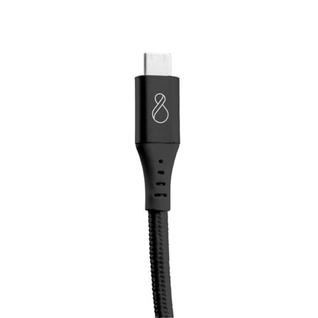 OCHNO USB-C Cable | Straight | DP 1.4 Video Alt Mode | Male/Male | USB-C - USB-C | 3.2 Gen 2 | Braided | 0.7m | Black