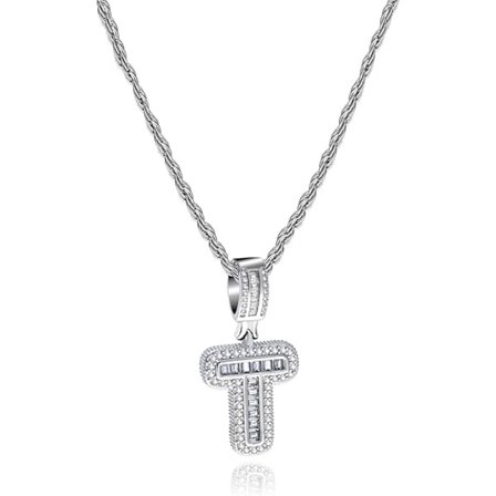 Halsband med initialbokstav, personligt namn, alfabet, gåva till kvinnor, flickor, dotter, jul, familj, födelsedag