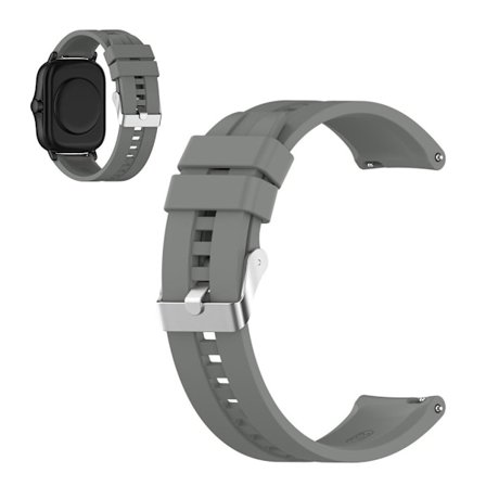 20mm silicone watchband for Amazfit GTS devices - Grey
