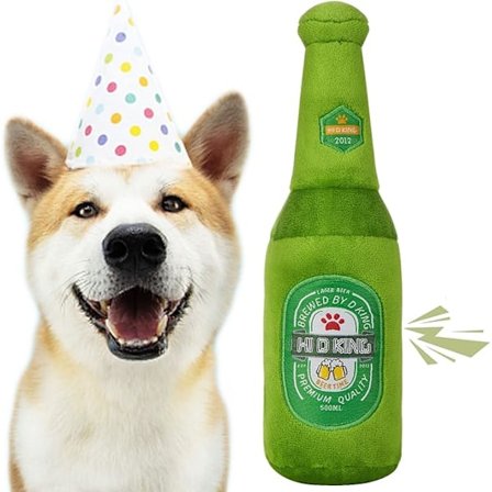 Gosedjur hund, pipande hund leksaker, valpleksaker från 8 veckor små hundar, interaktiva hund leksaker för tristess, hund födelsedagspresenter, valp 