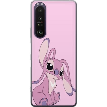 Sony Xperia 1 III Gjennomsiktig deksel Stitch rosa