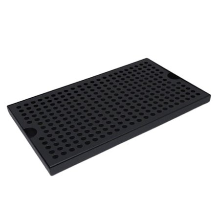 Öltorn Drip Pan i Metall Rostfritt Stål Öldroppbricka Dräneringstyp Platt Öltorn Drip Pan Te Dräneringsplatta Svart 30cm-Perfet