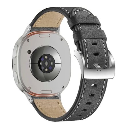 Ægte læderarmbånd Samsung Galaxy Watch 8 44mm Sort