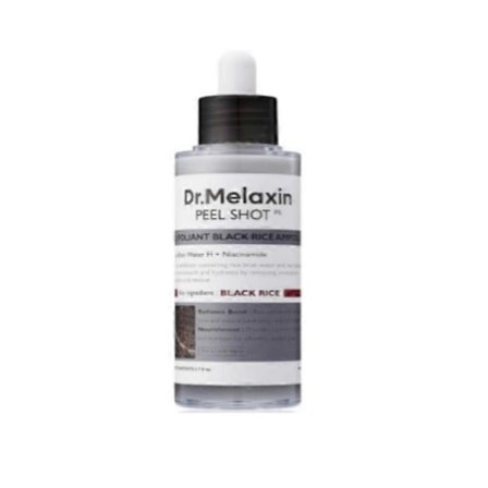 Peel Shot Glow Rice Ampoule Duo Vitt ris Svart ris ampull Mjuk Exfolierande Ansikts- och Kroppsskrubb Döda Hudceller, Pormaskborttagare för Alla