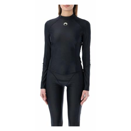 Marine Serre Topwear , Zwart , Dames , Maat: XS