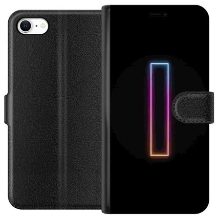 Yhteensopiva Lompakkokotelo Apple Apple iPhone 6 Minimalistinen neonkirjain I sateenkaaren väreissä tummaa taustaa vasten