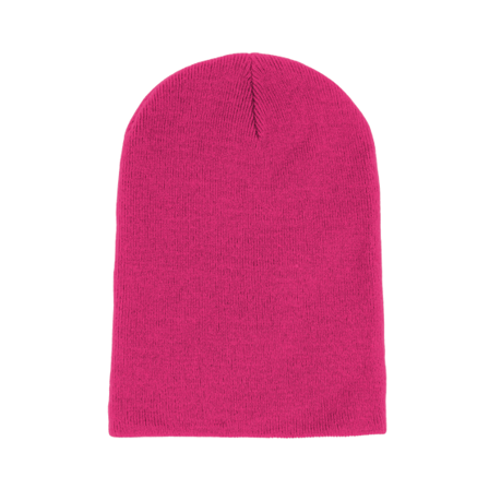 Beechfield - Rosa longbeanie Lue - Fuschia Long Blank Beanie @ Hatstore