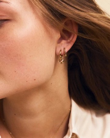 Edblad Bel Hoops Caramel Gold Guldfärg Sieraden Meisjes - Kids Brand Store