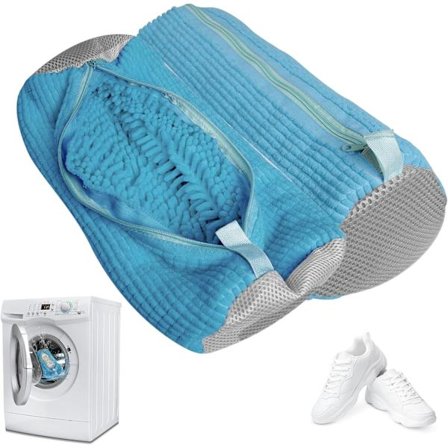 Skovaskepose Vaskemaskinpakke med 2 Skovesker Vaskemaskin Multi Beskyttelse Gjenbrukbar Skovaskepose for Alle Skotyper og Størrelser